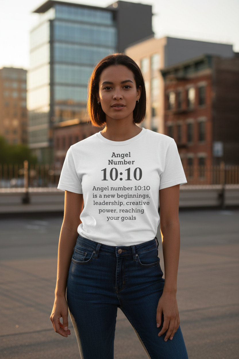 10:10 Angel Number Tee - Female Sunset Urban