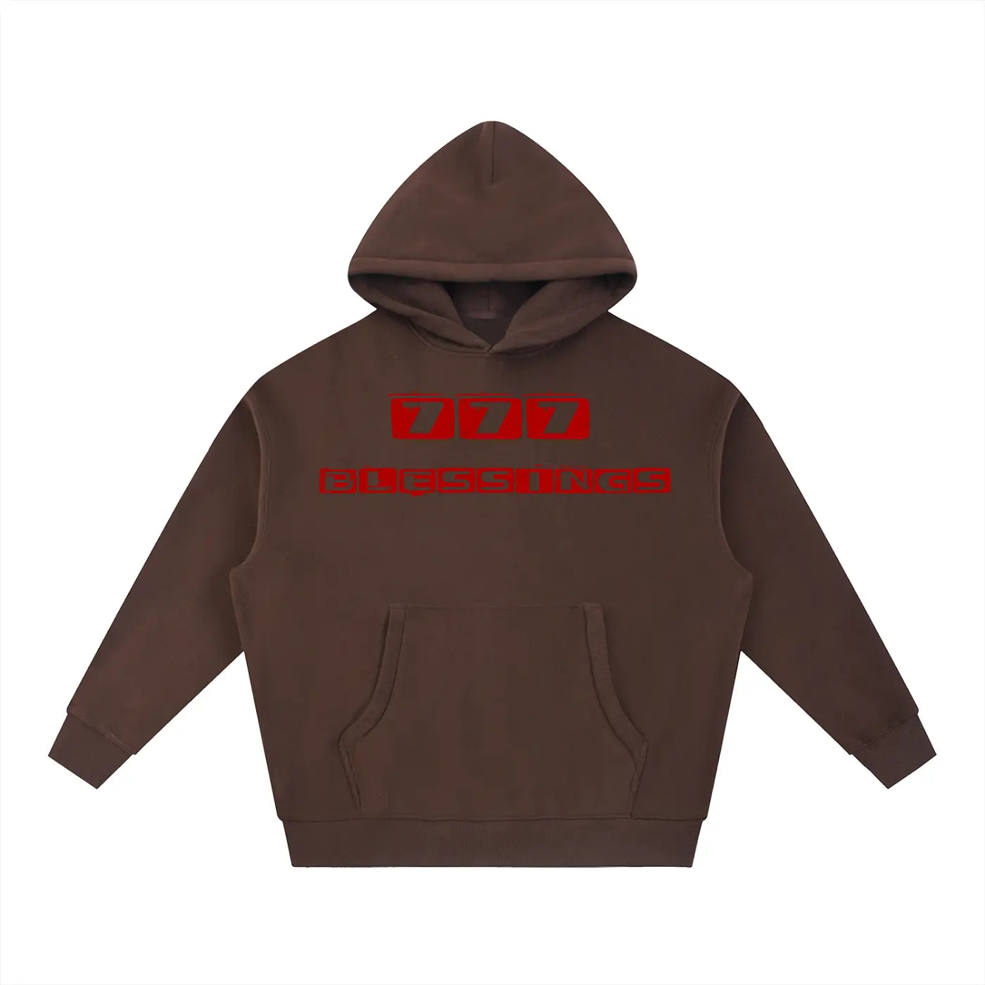 Essential Oversized Boxy Fit Fleece Hoodie: "Oversized boxy fit fleece hoodie in black and gray - premium spiritual 777 streetwear layering piece"