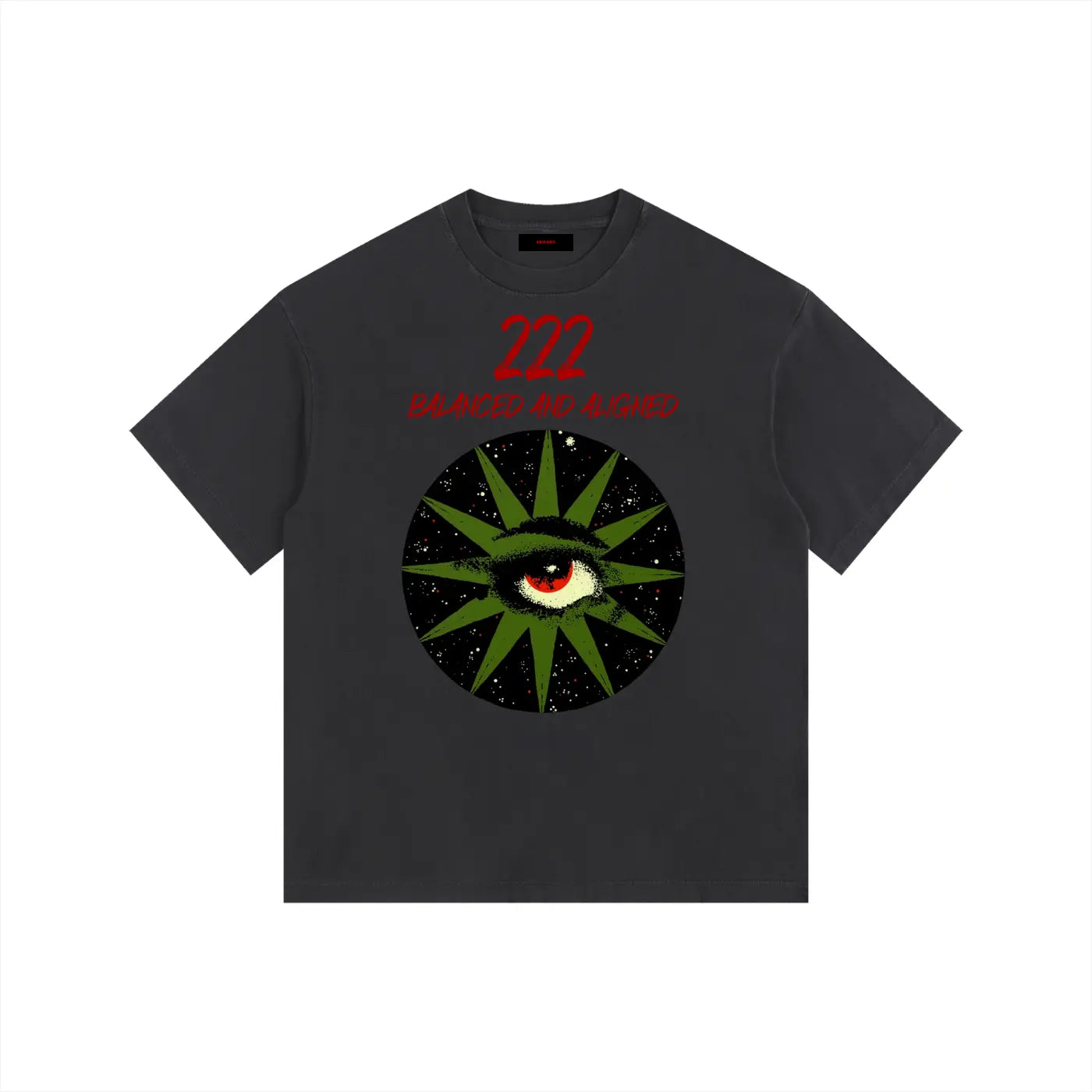 "222 Vintage Tee [black] - Celestial Collection Trust the Process Shirt"