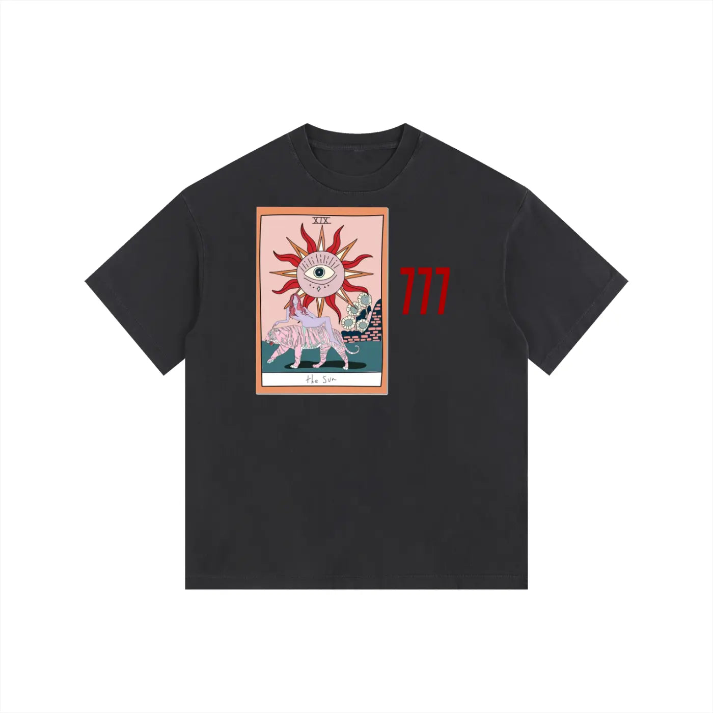 Celestial 777 Vintage Washed Oversized T-Shirt ODMPOD