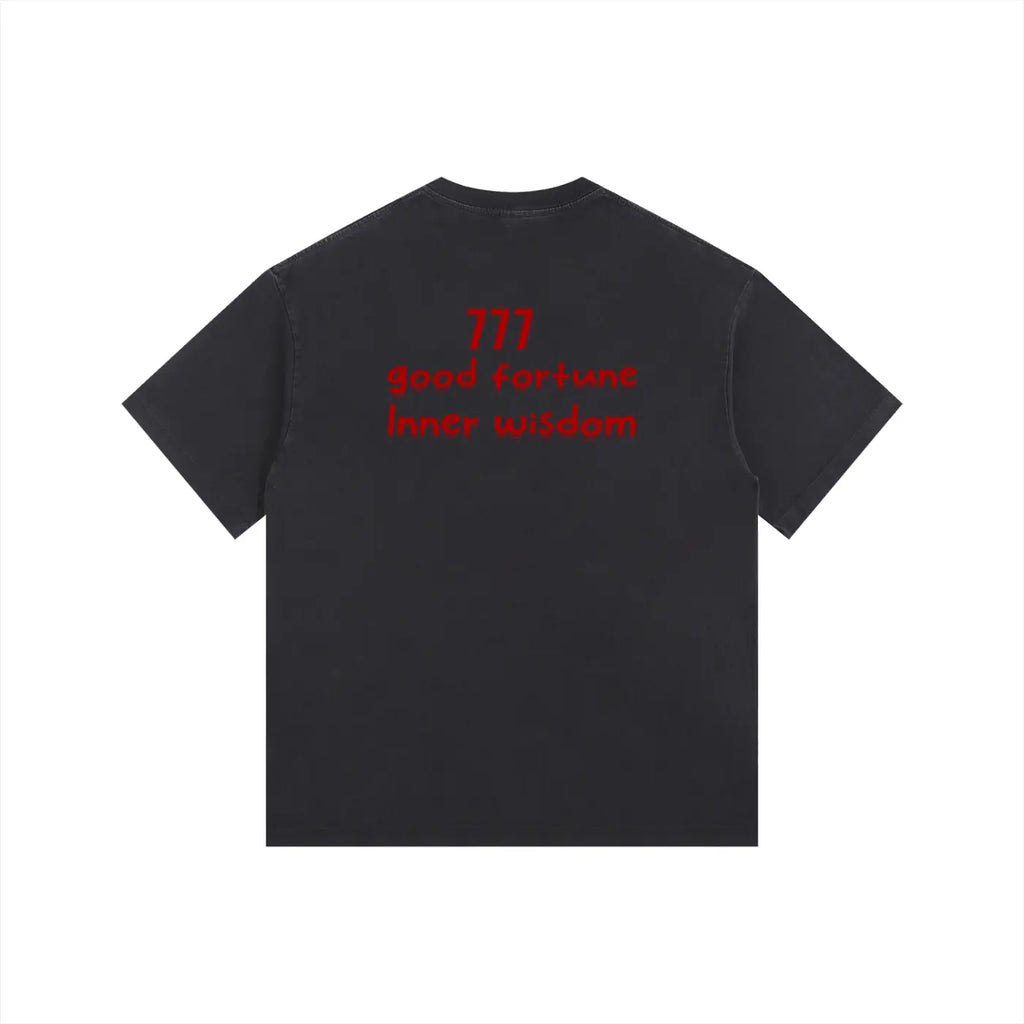 Celestial 777 Vintage Washed Oversized T-Shirt ODMPOD