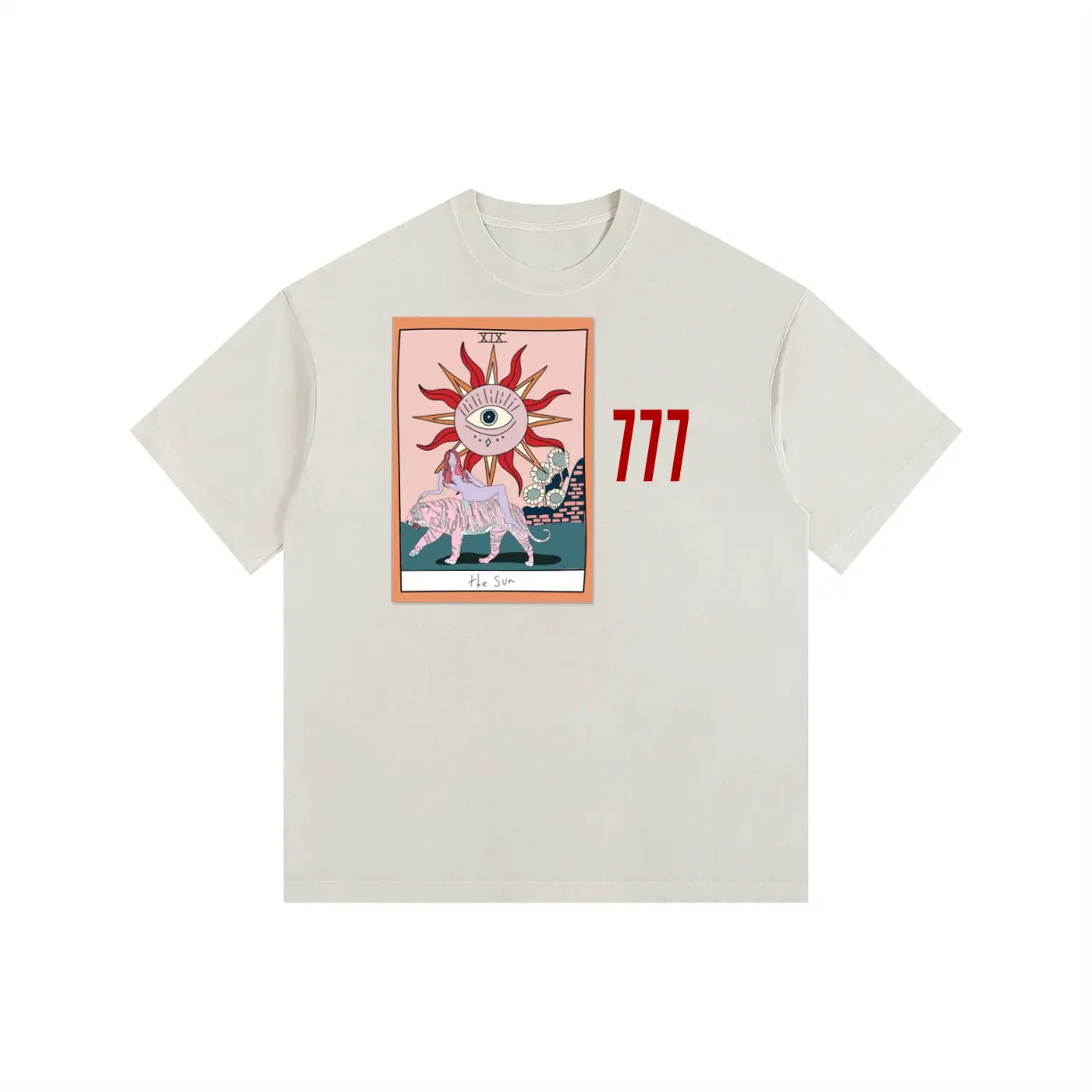 Celestial 777 Vintage Washed Oversized T-Shirt ODMPOD