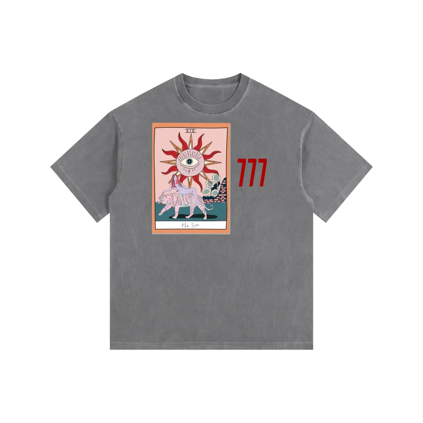 Celestial 777 Vintage Washed Oversized T-Shirt ODMPOD