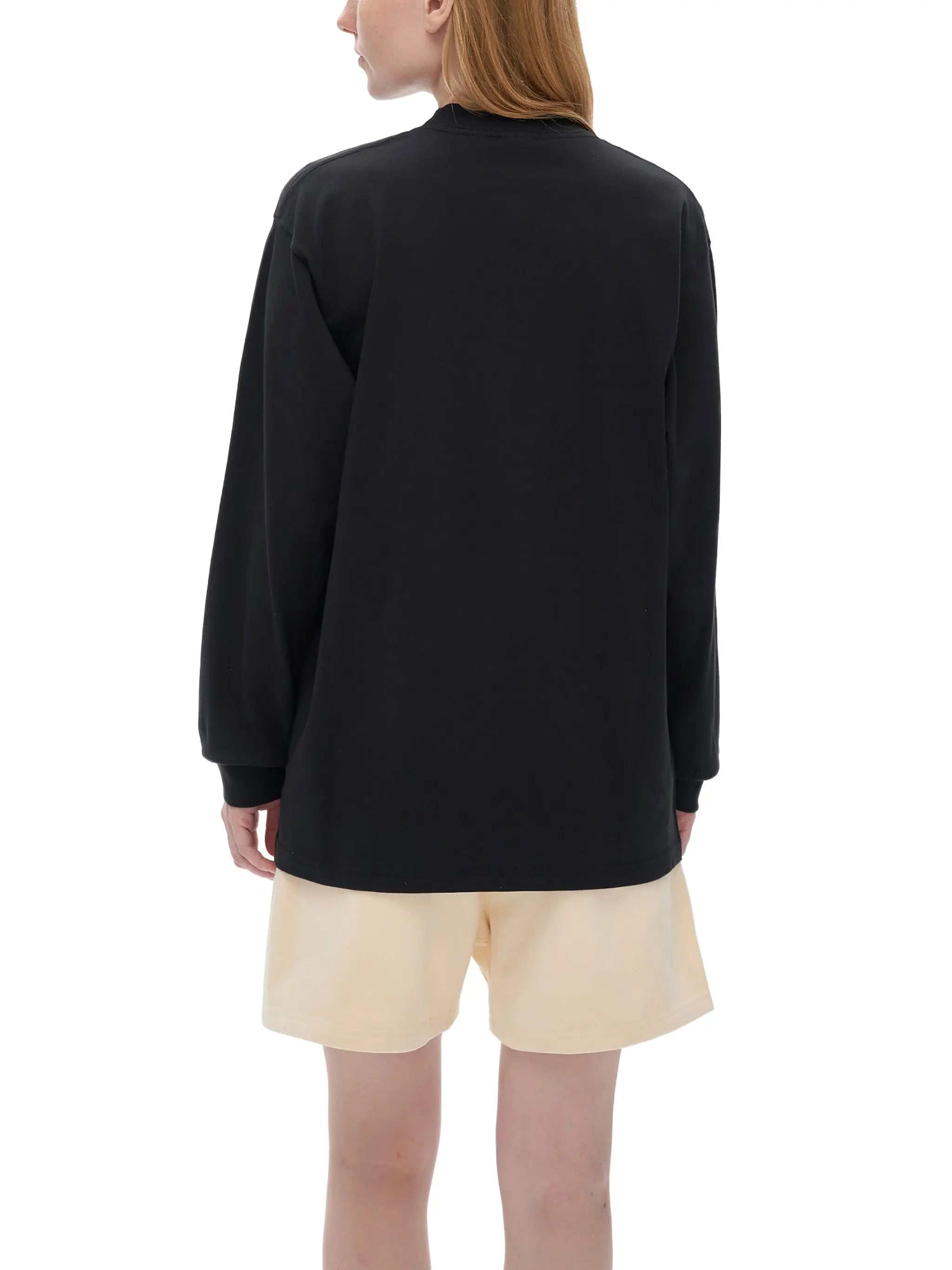 Back view of 222 angel number unisex t-shirt, clean minimalist design for spiritual seekers

