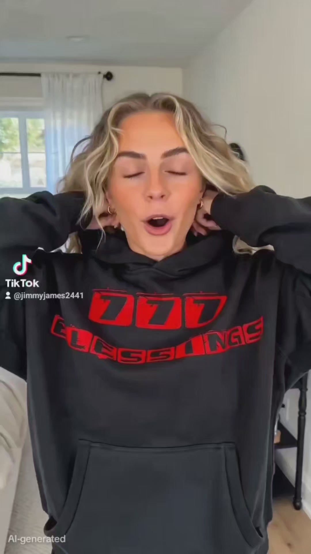 777 BLESSINGS HOODIE IN MOTION